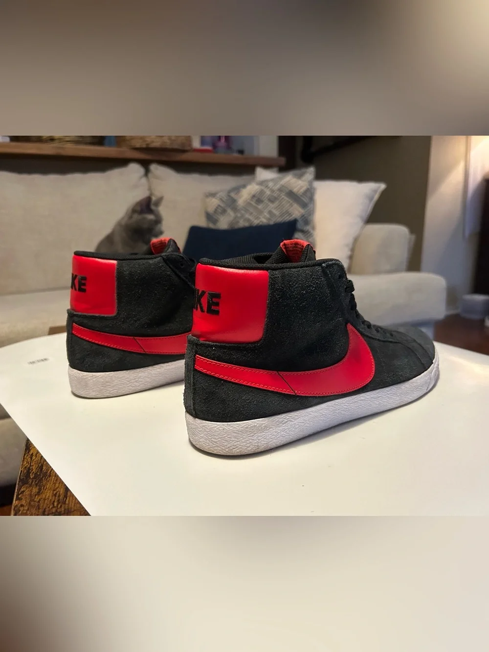 Nike SB zoom blazer mid black and red